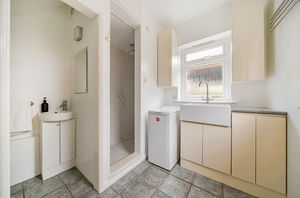 Ground floor shower room and utility in separated house- click for photo gallery